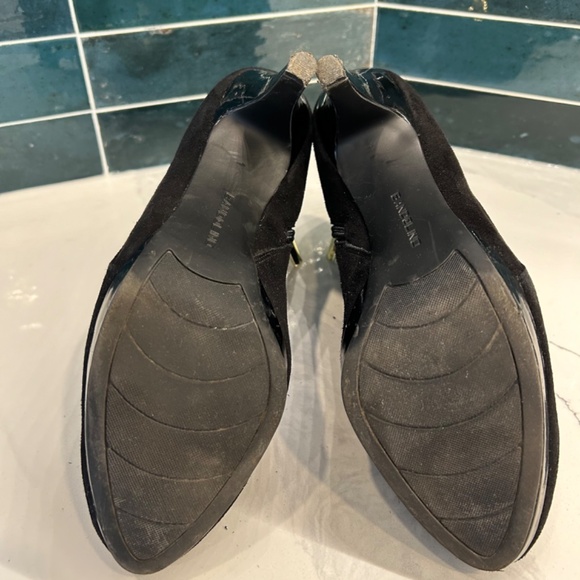 Black Suede Leather ankle Boots size 8 - Picture 4 of 7